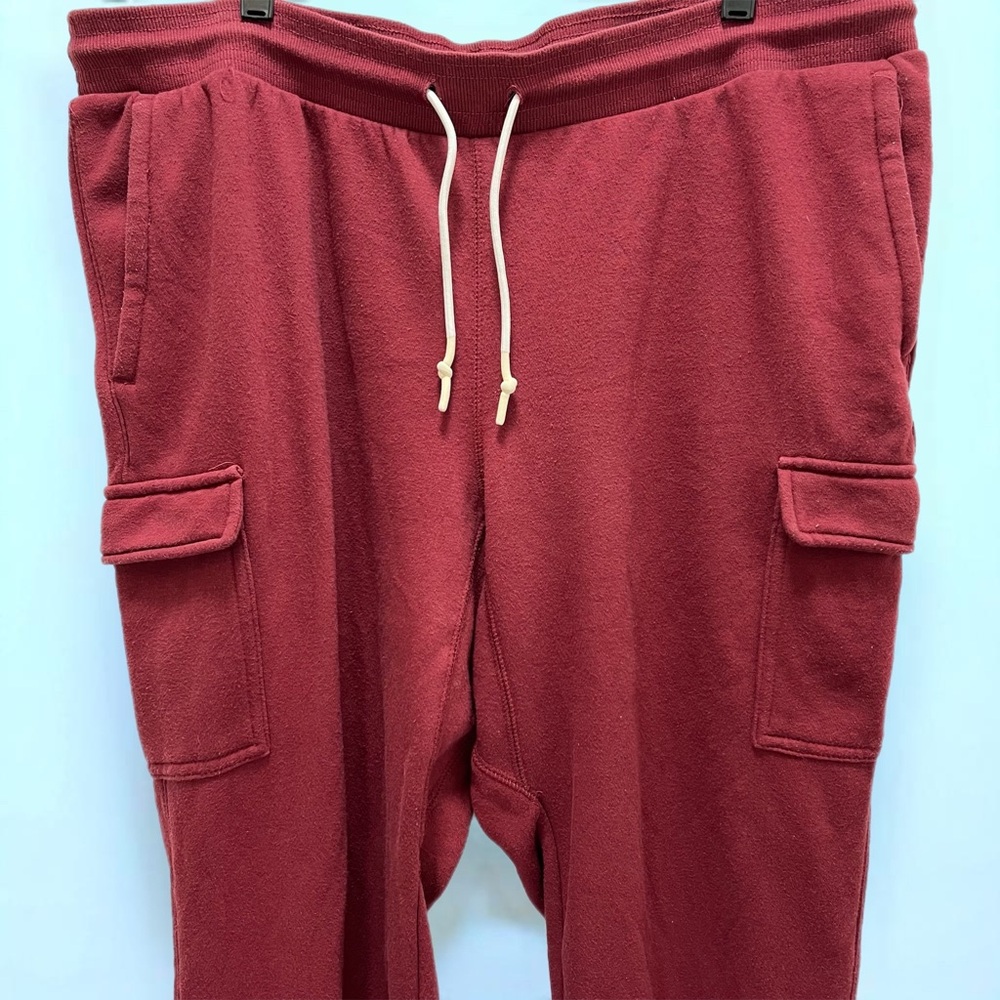 All In Motion Burgundy Cargo Joggers - Size XL